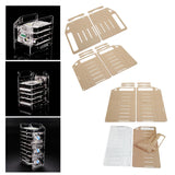 Maxbell DIY 3.5inch Acrylic Hard Drive Bracket Accessories for HDD SSD 6 floor