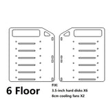Maxbell DIY 3.5inch Acrylic Hard Drive Bracket Accessories for HDD SSD 6 floor