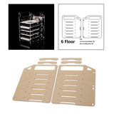 Maxbell DIY 3.5inch Acrylic Hard Drive Bracket Accessories for HDD SSD 6 floor