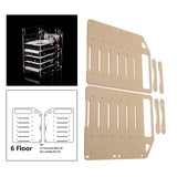 Maxbell DIY 3.5inch Acrylic Hard Drive Bracket Accessories for HDD SSD 6 floor