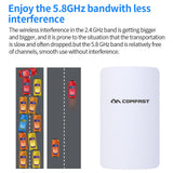 Maxbell 5.8G 11dBi E120A 300Mbps Wireless Bridge Wifi CPE 2 LAN 100MBps 24V PoE