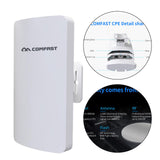 Maxbell 5.8G 11dBi E120A 300Mbps Wireless Bridge Wifi CPE 2 LAN 100MBps 24V PoE
