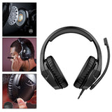 Maxbell Gaming Headset Headphones 7.1 Surround Sound w/ Mic Adjustable Steel Sliders