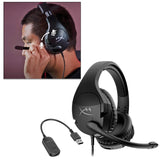 Maxbell Gaming Headset Headphones 7.1 Surround Sound w/ Mic Adjustable Steel Sliders