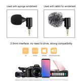 Maxbell Condenser Microphone Phone Mic Plug and Play for iPhone Black 3.5mm