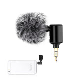 Maxbell Condenser Microphone Phone Mic Plug and Play for iPhone Black 3.5mm