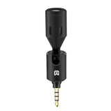 Maxbell Condenser Microphone Phone Mic Plug and Play for iPhone Black 3.5mm
