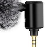 Maxbell Condenser Microphone Phone Mic Plug and Play for iPhone Black 3.5mm