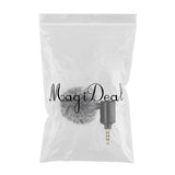 Maxbell Condenser Microphone Phone Mic Plug and Play for iPhone Black 3.5mm