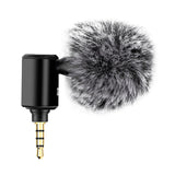 Maxbell Condenser Microphone Phone Mic Plug and Play for iPhone Black 3.5mm