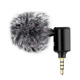 Maxbell Condenser Microphone Phone Mic Plug and Play for iPhone Black 3.5mm