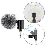 Maxbell Condenser Microphone Phone Mic Plug and Play for iPhone Black 3.5mm
