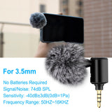 Maxbell Condenser Microphone Phone Mic Plug and Play for iPhone Black 3.5mm