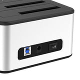 Maxbell 2.5/3.5 inch HDD/SSD Dual Bay External Hard Drive Docking Station Clone UK