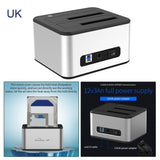 Maxbell 2.5/3.5 inch HDD/SSD Dual Bay External Hard Drive Docking Station Clone UK