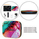 Maxbell TV Set-Top Box Remote Control Ethernet LAN TV Player US Plug 4+32g US plug