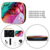 Maxbell TV Set-Top Box Remote Control Ethernet LAN TV Player US Plug 4+32g US plug
