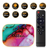 Maxbell 4k Network Player TV Set Top Box Dual Wifi Bluetooth AUPlug 4+64g AUplug