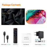 Maxbell TV set-top box 3D 4K Video Ethernet LAN For Android11 UK plug 2+16g UK plug