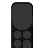 Maxbell Remote Control Sleeve Protective Case Cover Fit for Apple TV6 Tool Black