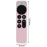 Maxbell Remote Control Sleeve Protective Case Cover Fit for Apple TV6 Tool Pink