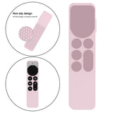 Maxbell Remote Control Sleeve Protective Case Cover Fit for Apple TV6 Tool Pink