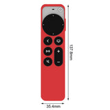 Maxbell Remote Control Sleeve Protective Case Cover Fit for Apple TV6 Tool Red