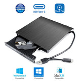 Maxbell External DVD Drive Type C CD Optical Drive Reader for Laptop PC Devices