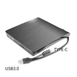 Maxbell Type-C USB 3.0 External Optical Drive Portable Rewriter Writer Burner Player
