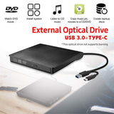 Maxbell Type-C USB 3.0 External Optical Drive Portable Rewriter Writer Burner Player