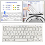 Maxbell UltraThin 78 Key Wireless Bluetooth Keyboard French for IOS/Android/Windows