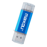 Maxbell Portable 3 in 1 64GB USB 3.0 Flash Drive Type-C&Micro USB Memory Stick Blue