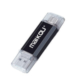 Maxbell Portable 128G USB Flash Drive Type-C Micro USB Memory Stick Premium