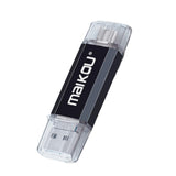 Maxbell Portable 128G USB Flash Drive Type-C Micro USB Memory Stick Premium