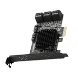 Maxbell PCIe 8 Ports SATA III 6Gbps Adapter Converter Board Expansion Card for HDD