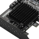 Maxbell PCIe 8 Ports SATA III 6Gbps Adapter Converter Board Expansion Card for HDD