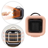 Maxbell Desktop Heater Fan Air Conditioner Office Home Desktop Winter Warmer JP Pink