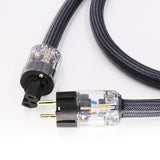 Maxbell HiFi Audio Power Cable Pure Copper Power Cord Sleeves Power Line US  1M
