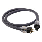 Maxbell HiFi Audio Power Cable Pure Copper Power Cord Sleeves Power Line US  1M