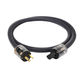 Maxbell HiFi Audio Power Cable Pure Copper Power Cord Sleeves Power Line US  1M