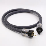 Maxbell HiFi Audio Power Cable Pure Copper Power Cord Sleeves Power Line US  1M