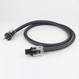 Maxbell HiFi Audio Power Cable Pure Copper Power Cord Sleeves Power Line US  1.5M