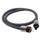 Maxbell HiFi Audio Power Cable Pure Copper Power Cord Sleeves Power Line US  2M