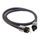 Maxbell HiFi Audio Power Cable Pure Copper Power Cord Sleeves Power Line US  2M