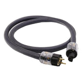 Maxbell HiFi Audio Power Cable Pure Copper Power Cord Sleeves Power Line US  2M