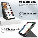 Maxbell Ultra Slim Folding Protector Case Cover For Fire HD10 2021 Auto Wake gray