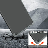 Maxbell Ultra Slim Folding Protector Case Cover For Fire HD10 2021 Auto Wake gray