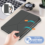 Maxbell Ultra Slim Folding Protector Case Cover For Fire HD10 2021 Auto Wake gray