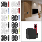 Maxbell Plastic Remote Control Cover Mount Holder for Apple TV6  Black Red