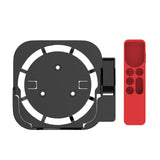 Maxbell Plastic Remote Control Cover Mount Holder for Apple TV6  Black Red